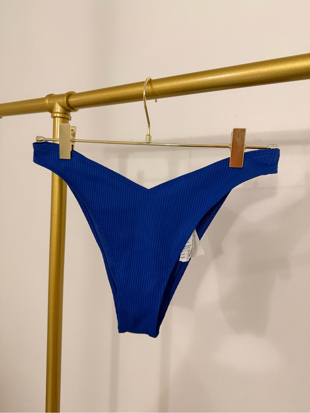 Hollister Ribbed Royal Blue Bikini Bottom